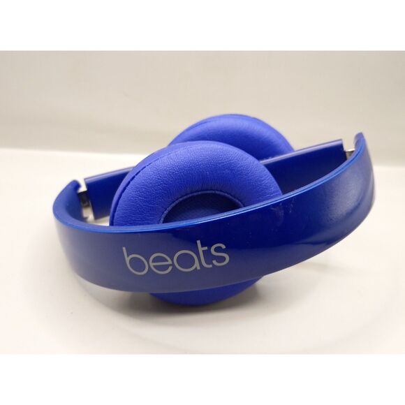Beats by Dr. Dre Solo 2 B0518 Wired Headband Headphones Blue with Cord and Case - Picture 2 of 14